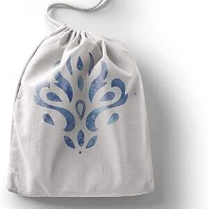 بوناميزون شنطة منتجات قطنية مطبوعة مع رباط، شنطة بقالة قابلة لاعادة الاستخدام، اكياس صديقة للبيئة وقابلة للتحلل البيولوجي، شنطة سفر، شنط تسوق، صديقة للبيئة، قابلة للطي، المقاس: 12×15 سم