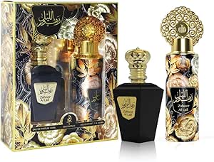عربيات مجموعة هدايا او دي بارفان من عربيات Zahoor Al Lail مع مزيل العرق من قطعتين، للجنسين، 100.0 ملليلتر