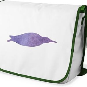 شنطة ماسنجر مدرسية مطبوعة رقميا مع احزمة كاكي للبنات والاولاد من لو جاردين دو لين، شنطة ماسنجر للطلاب، شنط كتف مقاس 29 × 36 سم