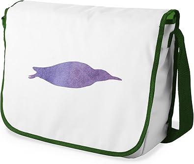 شنطة ماسنجر مدرسية مطبوعة رقميا مع احزمة كاكي للبنات والاولاد من لو جاردين دو لين، شنطة ماسنجر للطلاب، شنط كتف مقاس 29 × 36 سم