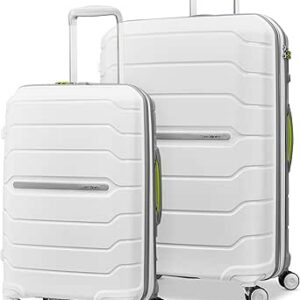 سامسونايت جوانب صلبة قابلة للتوسيع مع عجلات دوارة مزدوجة من فريفورم ارجواني جمشت مجموعة قطعتين 21/28 بولي كربونات PC