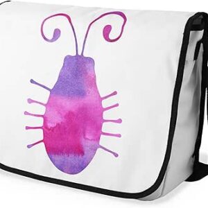 بوناميزون شنطة ماسنجر مدرسية مطبوعة رقميا مع حزام اسود للطلاب، شنطة كروس وشنطة ساعي، شنطة كتف للمدرسة، العودة الى المدرسة، المقاس: 29 × 36 سم