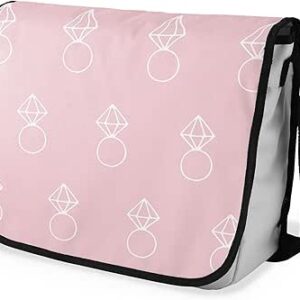 شنطة ماسنجر مدرسية مطبوعة رقمية بحزام اسود للبنات والاولاد من لو جاردين دو لين، شنطة ماسنجر للطلاب، شنط كتف مقاس 29 × 36 سم