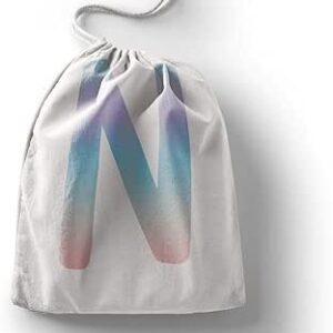 بوناميزون شنطة منتجات قطنية مطبوعة مع رباط، شنطة بقالة قابلة لاعادة الاستخدام، اكياس صديقة للبيئة وقابلة للتحلل البيولوجي، شنطة سفر، شنط تسوق، صديقة للبيئة، قابلة للطي، المقاس: 12×15 سم