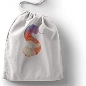 بوناميزون شنطة منتجات قطنية مطبوعة مع رباط، شنطة بقالة قابلة لاعادة الاستخدام، اكياس صديقة للبيئة وقابلة للتحلل البيولوجي، شنطة سفر، شنط تسوق، صديقة للبيئة، قابلة للطي، المقاس: 12×15 سم