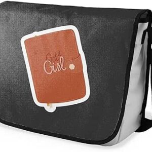 بوناميزون شنطة ماسنجر مدرسية مطبوعة رقميا للطلاب، شنطة كروس بودي وشنطة ساعي، شنطة كتف للمدرسة، العودة الى المدرسة، المقاس: 29 × 36 سم