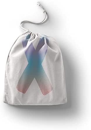 بوناميزون شنطة منتجات قطنية مطبوعة مع رباط، شنطة بقالة قابلة لاعادة الاستخدام، اكياس صديقة للبيئة وقابلة للتحلل البيولوجي، شنطة سفر، شنط تسوق، صديقة للبيئة، قابلة للطي، المقاس: 20×30 سم، قماش