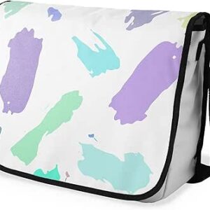 شنطة ماسنجر مدرسية مطبوعة رقمية بحزام اسود للبنات والاولاد من لو جاردين دو لين، شنطة ماسنجر للطلاب، شنط كتف مقاس 29 × 36 سم