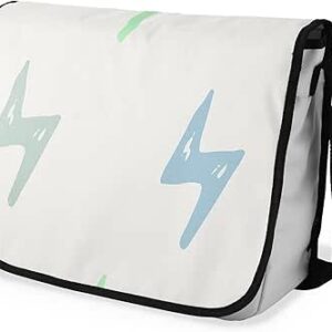 بوناميزون شنطة ماسنجر مدرسية مطبوعة رقميا مع حزام اسود للطلاب، شنطة كروس وشنطة ساعي، شنطة كتف للمدرسة، العودة الى المدرسة، المقاس: 29 × 36 سم