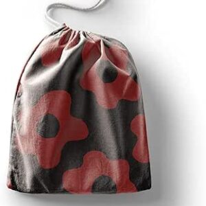 بوناميزون شنطة منتجات قطنية مطبوعة مع رباط، شنطة بقالة قابلة لاعادة الاستخدام، اكياس صديقة للبيئة وقابلة للتحلل البيولوجي، شنطة سفر، شنط تسوق، صديقة للبيئة، قابلة للطي، المقاس: 12×15 سم، قماش