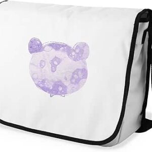 بوناميزون شنطة ماسنجر مدرسية مطبوعة رقميا مع حزام اسود للطلاب، شنطة كروس وشنطة ساعي، شنطة كتف للمدرسة، العودة الى المدرسة، المقاس: 29 × 36 سم