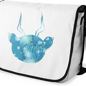 بوناميزون شنطة ماسنجر مدرسية مطبوعة رقميا مع حزام اسود للطلاب، شنطة كروس وشنطة ساعي، شنطة كتف للمدرسة، العودة الى المدرسة، المقاس: 29 × 36 سم