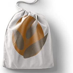 بوناميزون شنطة منتجات قطنية مطبوعة مع رباط، شنطة بقالة قابلة لاعادة الاستخدام، اكياس صديقة للبيئة وقابلة للتحلل البيولوجي، شنطة سفر، شنط تسوق، صديقة للبيئة، قابلة للطي، المقاس: 20×30 سم