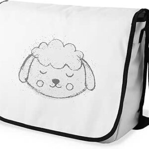 شنطة ماسنجر مدرسية مطبوعة رقمية بحزام اسود للبنات والاولاد من لو جاردين دو لين، شنطة ماسنجر للطلاب، شنط كتف مقاس 29 × 36 سم