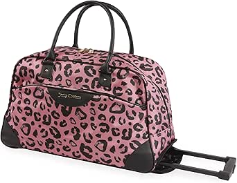 جوسي كوتور حقيبة دفل ليبرا بعجلات للنساء لون زهري ليوبارد Libra البوليستر