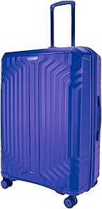 سونادا شنطة سفر للجنسين غير قابلة للكسر، سحاب مزدوج، قابلة للتوسيع، قفل تي اس ايه مع 4 عجلات مزدوجة صامتة (تحقق الوصول 28 انش) (كحلي)، بولي كربونات (PC)