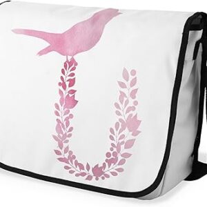 بوناميزون شنطة ماسنجر مدرسية مطبوعة رقميا مع حزام اسود للطلاب، شنطة كروس وشنطة ساعي، شنطة كتف للمدرسة، العودة الى المدرسة، المقاس: 29 × 36 سم