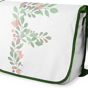 شنطة ماسنجر مدرسية مطبوعة رقميا مع احزمة كاكي للبنات والاولاد من لو جاردين دو لين، شنطة ماسنجر للطلاب، شنط كتف مقاس 29 × 36 سم