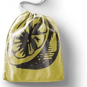 بوناميزون شنطة منتجات قطنية مطبوعة مع رباط، شنطة بقالة قابلة لاعادة الاستخدام، اكياس صديقة للبيئة وقابلة للتحلل البيولوجي، شنطة سفر، شنط تسوق، صديقة للبيئة، قابلة للطي، المقاس: 12×15 سم