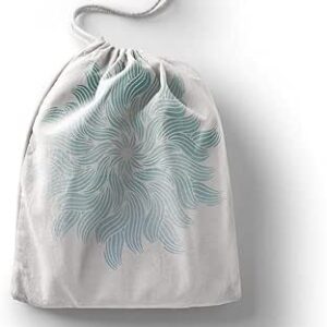 بوناميزون شنطة منتجات قطنية مطبوعة مع رباط، شنطة بقالة قابلة لاعادة الاستخدام، اكياس صديقة للبيئة وقابلة للتحلل البيولوجي، شنطة سفر، شنط تسوق، صديقة للبيئة، قابلة للطي، المقاس: 12×15 سم، قماش