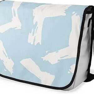 بوناميزون شنطة ماسنجر مدرسية مطبوعة رقميا مع حزام اسود للطلاب، شنطة كروس وشنطة ساعي، شنطة كتف للمدرسة، العودة الى المدرسة، المقاس: 29 × 36 سم