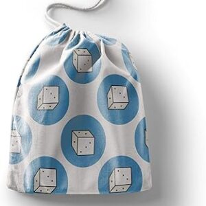 بوناميزون شنطة منتجات قطنية مطبوعة مع رباط، شنطة بقالة قابلة لاعادة الاستخدام، اكياس صديقة للبيئة وقابلة للتحلل البيولوجي، شنطة سفر، شنط تسوق، صديقة للبيئة، قابلة للطي، المقاس: 12×15 سم، قماش