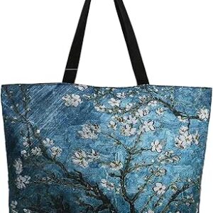 شنطة تسوق من ميبكسيا، شنطة حمل قابلة لاعادة الاستخدام مع مقبض، شنطة كتف للسفر وصالة الالعاب الرياضية، حقيبة تسوق مع سحاب، منظم شنطة عمل للرجال والنساء