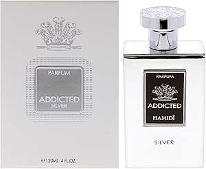 عطر اديكتيد سيلفر من حمدي من ارماف، غير كحولي، عطر يدون طويلا، بحجم 120 مل، 4 اونصة سائلة، للرجال