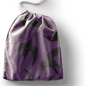 بوناميزون شنطة منتجات قطنية مطبوعة مع رباط، شنطة بقالة قابلة لاعادة الاستخدام، اكياس صديقة للبيئة وقابلة للتحلل البيولوجي، شنطة سفر، شنط تسوق، صديقة للبيئة، قابلة للطي، المقاس: 12×15 سم