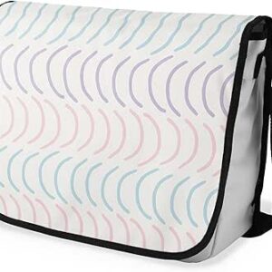 بوناميزون شنطة ماسنجر مدرسية مطبوعة رقميا مع حزام اسود للطلاب، شنطة كروس وشنطة ساعي، شنطة كتف للمدرسة، العودة الى المدرسة، المقاس: 29 × 36 سم