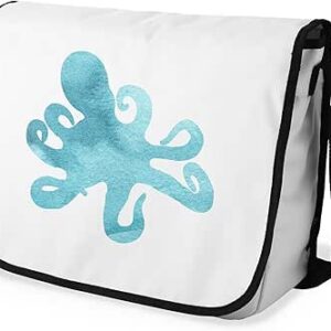 بوناميزون شنطة ماسنجر مدرسية مطبوعة رقميا مع حزام اسود للطلاب، شنطة كروس وشنطة ساعي، شنطة كتف للمدرسة، العودة الى المدرسة، المقاس: 29 × 36 سم