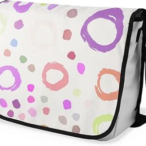 شنطة ماسنجر مدرسية مطبوعة رقمية بحزام اسود للبنات والاولاد من لو جاردين دو لين، شنطة ماسنجر للطلاب، شنط كتف مقاس 29 × 36 سم