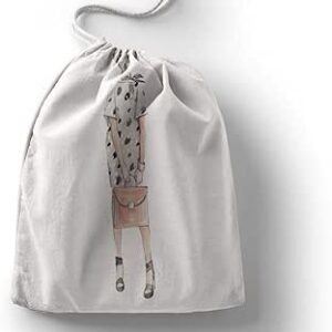 بوناميزون شنطة منتجات قطنية مطبوعة مع رباط، شنطة بقالة قابلة لاعادة الاستخدام، اكياس صديقة للبيئة وقابلة للتحلل البيولوجي، شنطة سفر، شنط تسوق، صديقة للبيئة، قابلة للطي، المقاس: 12×15 سم