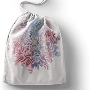 بوناميزون شنطة منتجات قطنية مطبوعة مع رباط، شنطة بقالة قابلة لاعادة الاستخدام، اكياس صديقة للبيئة وقابلة للتحلل البيولوجي، شنطة سفر، شنط تسوق، صديقة للبيئة، قابلة للطي، المقاس: 20×30 سم