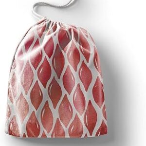 بوناميزون شنطة منتجات قطنية مطبوعة مع رباط، شنطة بقالة قابلة لاعادة الاستخدام، اكياس صديقة للبيئة وقابلة للتحلل البيولوجي، شنطة سفر، شنط تسوق، صديقة للبيئة، قابلة للطي، المقاس: 12×15 سم