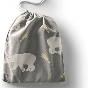 بوناميزون شنطة منتجات قطنية مطبوعة مع رباط، شنطة بقالة قابلة لاعادة الاستخدام، اكياس صديقة للبيئة وقابلة للتحلل البيولوجي، شنطة سفر، شنط تسوق، صديقة للبيئة، قابلة للطي، المقاس: 12×15 سم، قماش