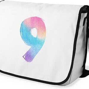 بوناميزون شنطة ماسنجر مدرسية مطبوعة رقميا مع حزام اسود للطلاب، شنطة كروس وشنطة ساعي، شنطة كتف للمدرسة، العودة الى المدرسة، المقاس: 29 × 36 سم