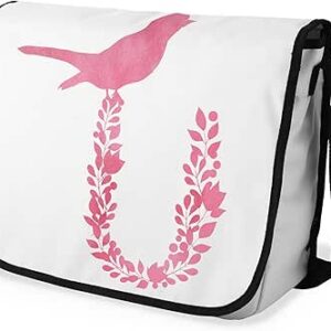 شنطة ماسنجر مدرسية مطبوعة رقمية بحزام اسود للبنات والاولاد من لو جاردين دو لين، شنطة ماسنجر للطلاب، شنط كتف مقاس 29 × 36 سم