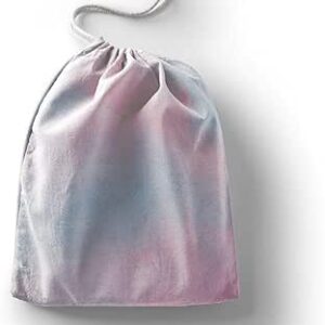 بوناميزون شنطة منتجات قطنية مطبوعة مع رباط، شنطة بقالة قابلة لاعادة الاستخدام، اكياس صديقة للبيئة وقابلة للتحلل البيولوجي، شنطة سفر، شنط تسوق، صديقة للبيئة، قابلة للطي، المقاس: 12×15 سم