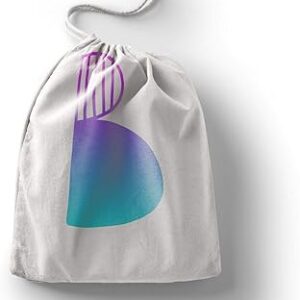 بوناميزون شنطة منتجات قطنية مطبوعة مع رباط، شنطة بقالة قابلة لاعادة الاستخدام، اكياس صديقة للبيئة وقابلة للتحلل البيولوجي، شنطة سفر، شنط تسوق، صديقة للبيئة، قابلة للطي، المقاس: 20×30 سم