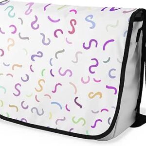 شنطة ماسنجر مدرسية مطبوعة رقمية بحزام اسود للبنات والاولاد من لو جاردين دو لين، شنطة ماسنجر للطلاب، شنط كتف مقاس 29 × 36 سم