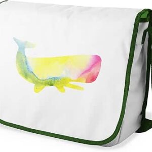 شنطة ماسنجر مدرسية مطبوعة رقميا مع احزمة كاكي للبنات والاولاد من لو جاردين دو لين، شنطة ماسنجر للطلاب، شنط كتف مقاس 29 × 36 سم