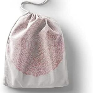 بوناميزون شنطة منتجات قطنية مطبوعة مع رباط، شنطة بقالة قابلة لاعادة الاستخدام، اكياس صديقة للبيئة وقابلة للتحلل البيولوجي، شنطة سفر، شنط تسوق، صديقة للبيئة، قابلة للطي، المقاس: 12×15 سم، قماش