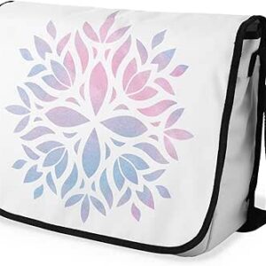 بوناميزون شنطة ماسنجر مدرسية مطبوعة رقميا مع حزام اسود للطلاب، شنطة كروس وشنطة ساعي، شنطة كتف للمدرسة، العودة الى المدرسة، المقاس: 29 × 36 سم