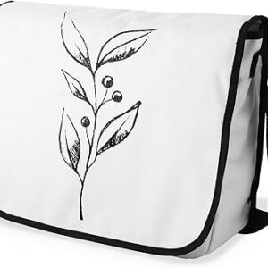 شنطة ماسنجر مدرسية مطبوعة رقمية بحزام اسود للبنات والاولاد من لو جاردين دو لين، شنطة ماسنجر للطلاب، شنط كتف مقاس 29 × 36 سم