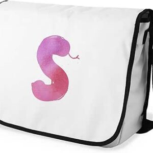 بوناميزون شنطة ماسنجر مدرسية مطبوعة رقميا مع حزام اسود للطلاب، شنطة كروس وشنطة ساعي، شنطة كتف للمدرسة، العودة الى المدرسة، المقاس: 29 × 36 سم