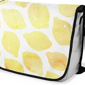 بوناميزون شنطة ماسنجر مدرسية مطبوعة رقميا مع حزام اسود للطلاب، شنطة كروس وشنطة ساعي، شنطة كتف للمدرسة، العودة الى المدرسة، المقاس: 29 × 36 سم