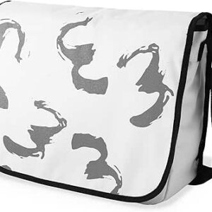 بوناميزون شنطة ماسنجر مدرسية مطبوعة رقميا مع حزام اسود للطلاب، شنطة كروس وشنطة ساعي، شنطة كتف للمدرسة، العودة الى المدرسة، المقاس: 29 × 36 سم