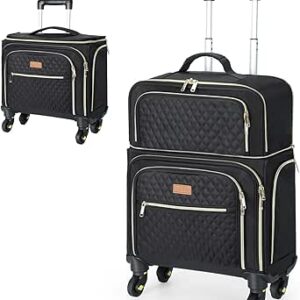 شنطة سفر سوفت سايد قابلة للتوسيع مع 4 عجلات دوارة قابلة للازالة من ليكسبرينج (بينك)