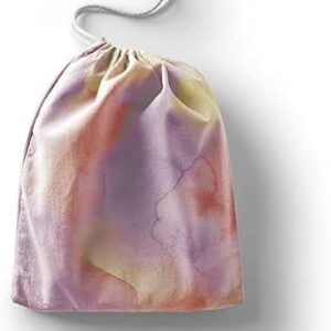 بوناميزون شنطة منتجات قطنية مطبوعة مع رباط، شنطة بقالة قابلة لاعادة الاستخدام، اكياس صديقة للبيئة وقابلة للتحلل البيولوجي، شنطة سفر، شنط تسوق، صديقة للبيئة، قابلة للطي، المقاس: 20×30 سم